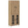 vidaXL Buff&ecirc; 2 pcs Carvalho Artesanal 69,5 x 34 x 180 cm