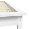 vidaXL Cama sem colch&atilde;o 140x190 cm madeira de pinho maci&ccedil;a branco