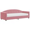 vidaXL Sof&aacute;-cama com colch&atilde;o 80x200 cm veludo rosa