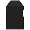 vidaXL M&oacute;veis de parede p/ TV com luzes LED 2 pcs 60x30x40 cm preto