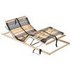 vidaXL Estrado de ripas el&eacute;trico com 42 ripas 7 zonas 90x200 cm
