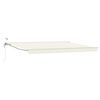 vidaXL Toldo Retr&aacute;til El&eacute;trico Creme e Branco 4,5 &times; 3,5 m