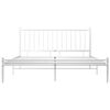 vidaXL Estrutura de cama 200x200 cm metal branco