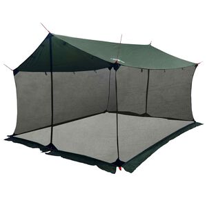 vidaXL Barraca de Camping com Paredes de Malha Verde Ex&eacute;rcito