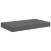 vidaXL Prateleiras de parede suspensas 2 pcs 40x23x3,8cm MDF cinza
