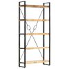 vidaXL Estante com 5 prateleiras 90x30x180cm madeira mangueira maci&ccedil;a