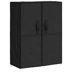 vidaXL Sapateira 60x28x90 cm tecido preto