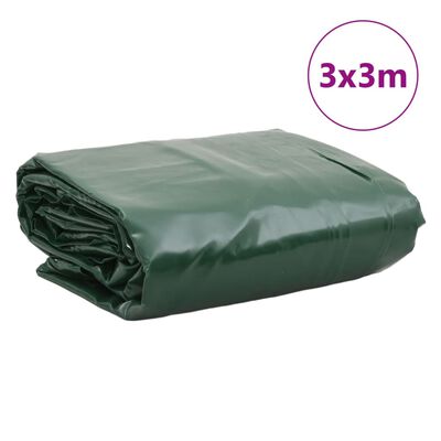 vidaXL Lona 3x3 m 650 g/m² verde