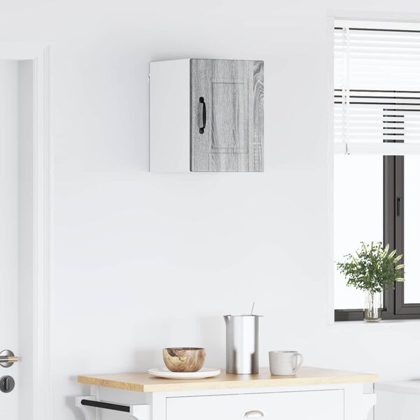 vidaXL Arm&aacute;rio de Cozinha com prateleira Cinza Sonoma 30 x 31 x 40 cm