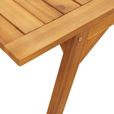 vidaXL Mesa de jantar p/ jardim 110x56x75 cm madeira de acácia maciça