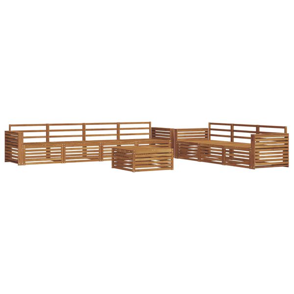 vidaXL Conjunto de Sof&aacute;s para Exterior 8 pcs Natural