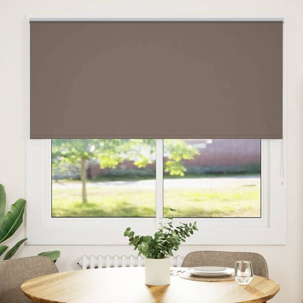 vidaXL Persiana de enrolar 150x175 cm largura tecido 146,6cm poli&eacute;ster