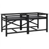 vidaXL Pedestal para M&aacute;quina de Lavar 2 pcs Preto 120 x 56 x 52 cm A&ccedil;o