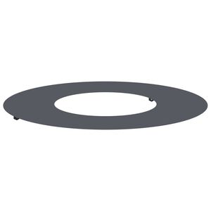 vidaXL adequado para Anel de &Aacute;rvore Plano Antracite &Oslash;30 / 60 cm A&ccedil;o