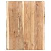 vidaXL Tampo de mesa 80x(50-60)x3,8 cm madeira de ac&aacute;cia maci&ccedil;a