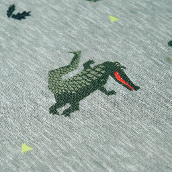 Sweatshirt para crian&ccedil;a cor caqui-claro mesclado 128