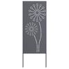 vidaXL Tela de Privacidade para Jardim Fretwork Antracite 50 x 140 cm