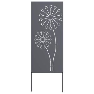 vidaXL Tela de Privacidade para Jardim Fretwork Antracite 50 x 140 cm
