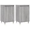 vidaXL Aparadores 2 pcs 40x35x70 cm derivados madeira cinzento sonoma
