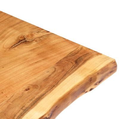 vidaXL Tampo de mesa 100x(50-60)x2,5 cm madeira de acácia maciça