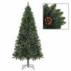 vidaXL &Aacute;rvore Natal artificial pr&eacute;-iluminada c/ bolas 180 cm verde