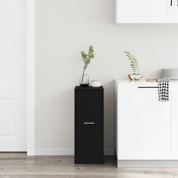 vidaXL Arm&aacute;rio de Farm&aacute;cia Carvalho preto 30 x 41 x 77,5 cm