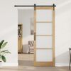 vidaXL Porta Interna ORKDAL Castanho 83 x 232 cm