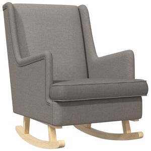 vidaXL Cadeira de baloi&ccedil;o Cinzento-acastanhado 62 x 80 x 85 cm tecido