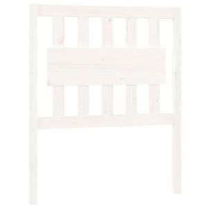 vidaXL Cabeceira de cama 80,5x4x100 cm madeira de pinho maci&ccedil;a branco