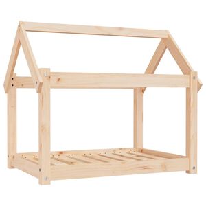 vidaXL Cama para c&atilde;es 81x60x70 cm madeira de pinho maci&ccedil;a