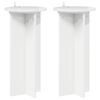 vidaXL Suporte para Plantas 2 pcs Branco Brilhante 29,5 x 29,5 x 60 cm