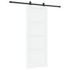vidaXL Porta Deslizante Branco e Preto 83 x 211 cm