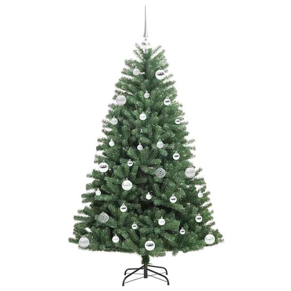 vidaXL &Aacute;rvore de Natal Articulada Artificial Verde 150 cm PVC e Metal