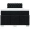 vidaXL Cama boxspring com colch&atilde;o 120x190 cm tecido preto