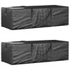 vidaXL Sacos de arruma&ccedil;&atilde;o p/ &aacute;rvore de Natal 2 pcs polietileno preto