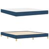 vidaXL Cama Box com colch&atilde;o Azul 180 x 200 cm tecido