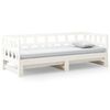 vidaXL Sof&aacute;-cama de puxar 2x(90x200) cm pinho maci&ccedil;o branco