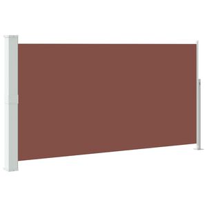 vidaXL Toldo lateral retr&aacute;til para p&aacute;tio 170x300 cm castanho