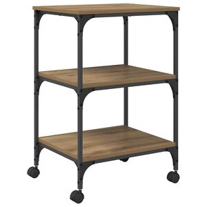 vidaXL Suporte para Impressora Carvalho Artesanal 50 x 41 x 75 cm