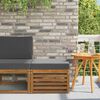 vidaXL Pufe para Exterior Madeira S&oacute;lida de Ac&aacute;cia Natural