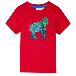 T-shirt para crian&ccedil;a vermelho 140