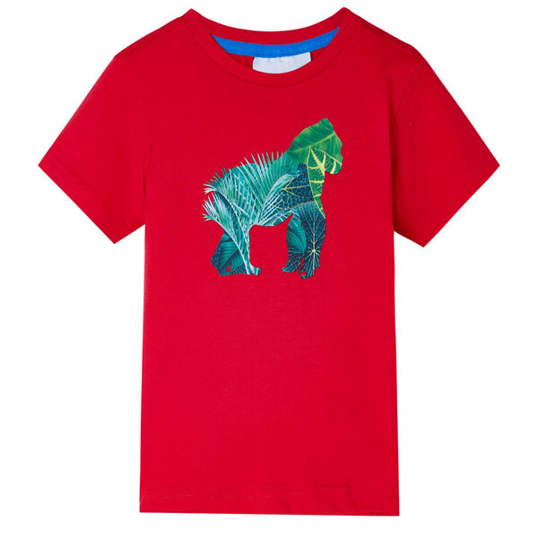 T-shirt para crian&ccedil;a vermelho 140
