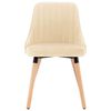 vidaXL Cadeiras de jantar 2 pcs veludo cor creme