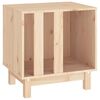 vidaXL Casota para c&atilde;es 50x40x52 cm madeira de pinho maci&ccedil;a
