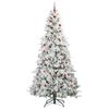 vidaXL &Aacute;rvore de Natal Articulada Artificial Branco 240 cm PE e PVC