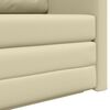 vidaXL Sof&aacute;-Cama 110cm Creme Couro Artificial