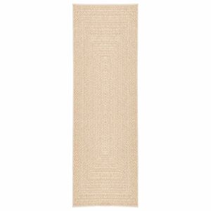 vidaXL Tapete ZIZUR bege 80x250 cm aspeto de juta interior e exterior