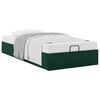 vidaXL Ottoman Bed Frame Sem Colch&atilde;o Verde Escuro 90x190 cm Veludo