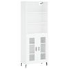vidaXL Arm&aacute;rio alto 69,5x34x180 cm derivados de madeira branco