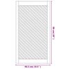 vidaXL Portas de arm&aacute;rio design treli&ccedil;a 2 pcs 49,5x99 cm pinho maci&ccedil;o